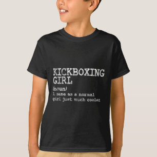 T-shirt Définition de fille de kickboxing drôle femmes ent