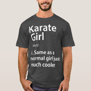 T-shirt Définition de fille karaté