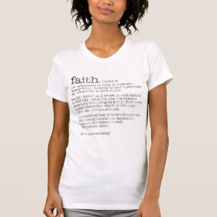 T-shirt définition de foi