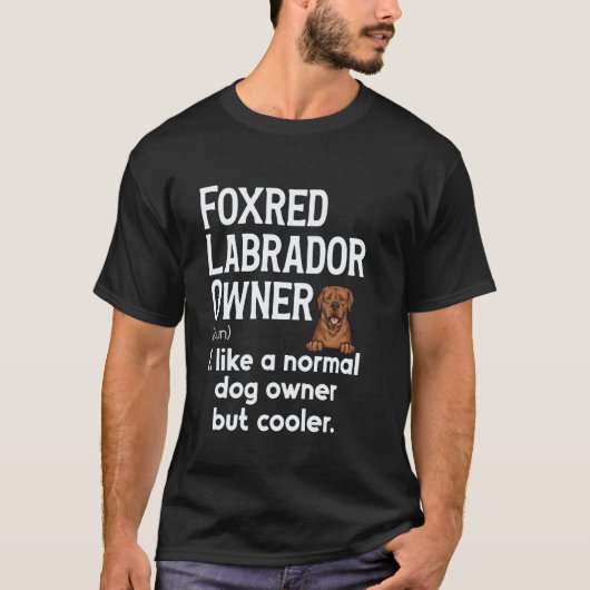 T-shirt Définition de Fox Red Labrador Retriever Foxred La (Devant)