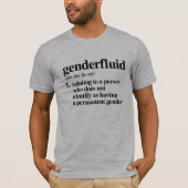 T-shirt Définition de Genderfluid - termes définis de (Devant)