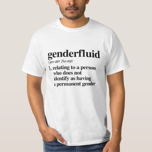 T-shirt Définition de genre fluide (Devant)