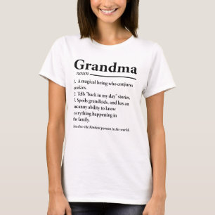 T-shirt Définition de grand-mère drôle Grand-mère Grand-mè