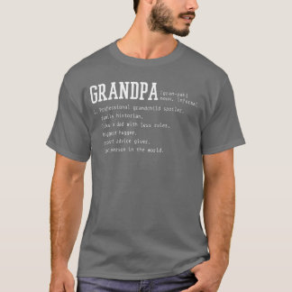 T-shirt Définition de grand-père drôle fille grand-père