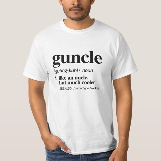 T-shirt Définition de Guncle (Devant)