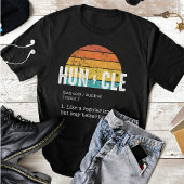 T-shirt Définition de Hunton Funny Uncle Cadeau Retro Suns