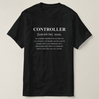 T-shirt Définition de joueur drôle de manette avec texte b