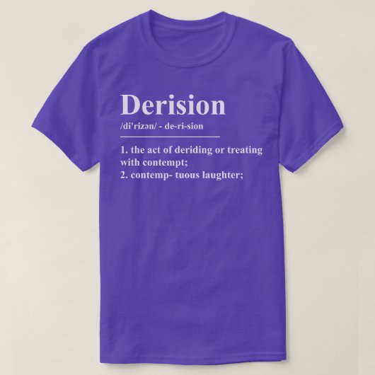 T-shirt Définition de la décision (Design devant)