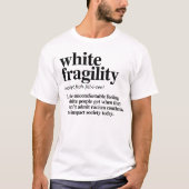 T-shirt Définition de la fragilité blanche (Devant)