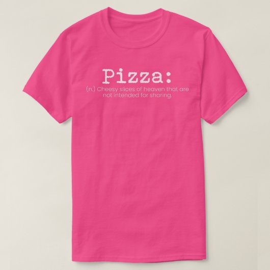 T-shirt Définition de la pizza607 (Design devant)