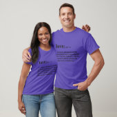 T-shirt Définition de l'amour garçon (Unisexe)