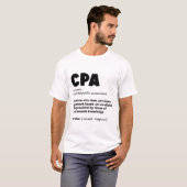T-shirt Définition De L'Apc - Comptable Drôle Cadeau (Devant entier)