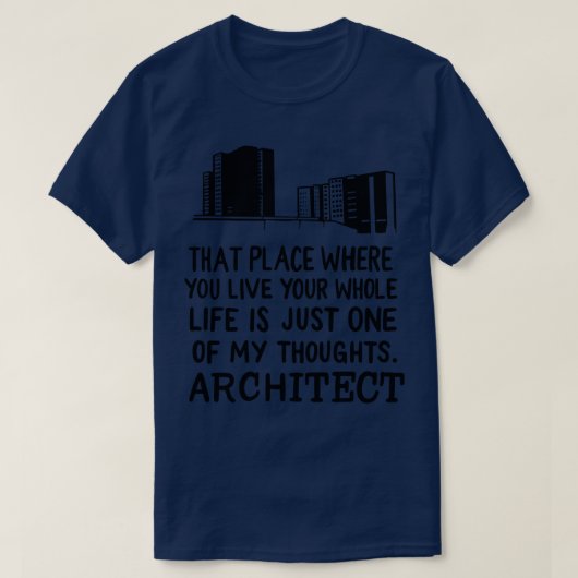 T-shirt Définition de l'architecte (Design devant)