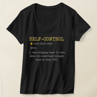 T-shirt Définition de l'autocontrôle Personnalisée Drôle
