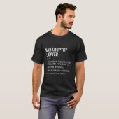 T-shirt Définition de l'avocat de la faillite Procureur de (Devant entier)