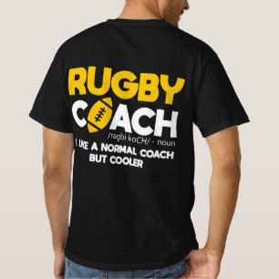 T-shirt Définition de l'entraîneur de rugby