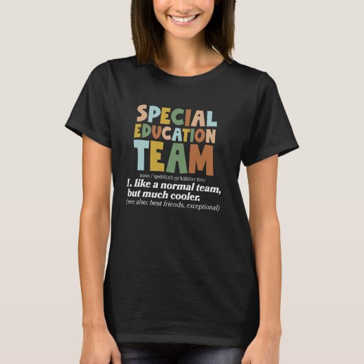 T-shirt Définition de l'équipe de l'éducation spéciale Ens (Devant)