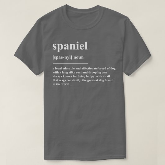 T-shirt Définition de l'espagne (Design devant)