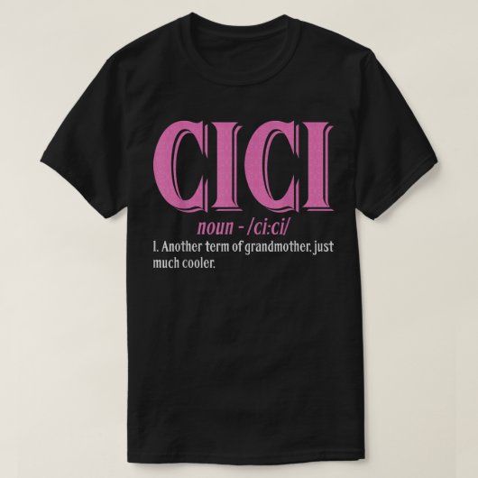 T-shirt Définition de l'ICC - Jour des grand-mères (Design devant)