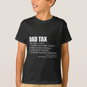 T-shirt Définition de l'impôt Drôle Fête des pères homme c