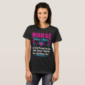 T-shirt Définition de l'infirmière (Devant entier)