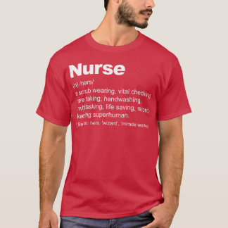 T-shirt Définition de l'infirmière drôle Définition de l'i