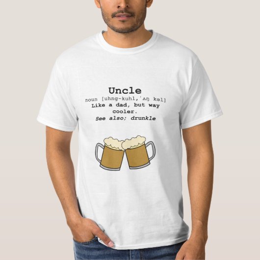 T-shirt Définition de l'oncle cool (Devant)