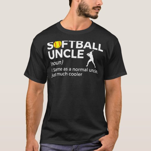 T-shirt Définition de l'oncle de softball (Devant)