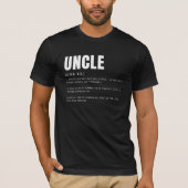 T-shirt Définition de l'oncle drôle et sincère (Devant)