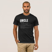 T-shirt Définition de l'oncle drôle et sincère (Devant entier)