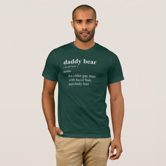 T-SHIRT DÉFINITION DE L'OURS DADDY (Devant entier)