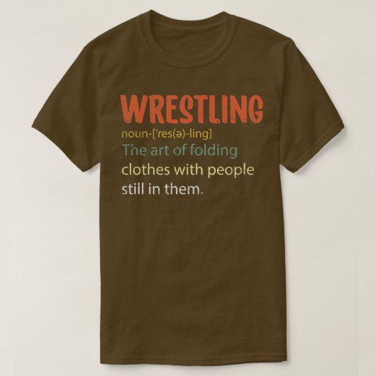 T-shirt Définition de lutte (Design devant)
