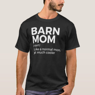 T-shirt Définition de maman de grange équitation
