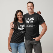 T-shirt Définition de maman de grange équitation (Unisexe)