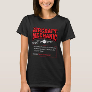 T-shirt Définition de mécanicien d'aéronef Mécanicien d'av