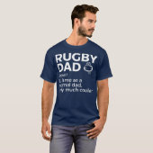 T-shirt Définition de papa de rugby (Devant entier)