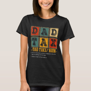 T-shirt Définition de papa drôle rétro papa humour Fa