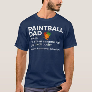 T-shirt Définition de papa paintball drôle garçon de paint