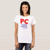 T-shirt Définition de PC (Devant entier)