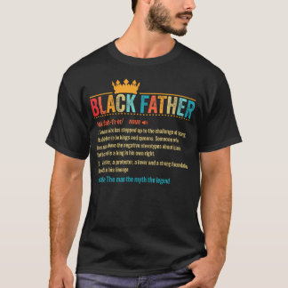 T-shirt Définition de père noir Fête des pères Africain