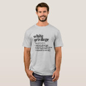 T-shirt Définition de privilège blanc (Devant entier)