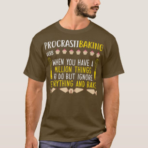 T-shirt Définition de procastibaking Drôle Femmes Cuisine