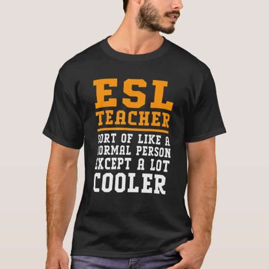 T-shirt Définition de professeur d'anglais langue seconde (Devant)