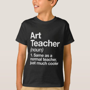 T-shirt Définition de professeur d'art drôle Byck pour all