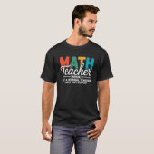 T-shirt Définition de professeur de mathématiques comme un (Devant entier)