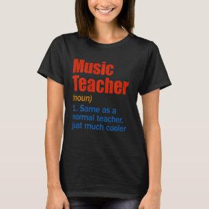 T-shirt Définition de professeur de musique drôle retour à