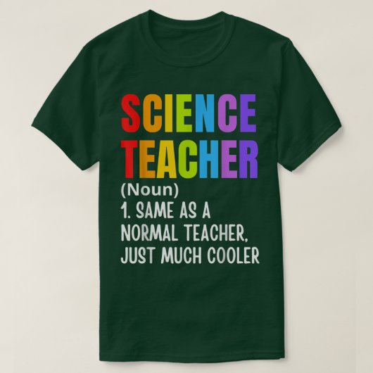 T-shirt Définition De Professeur De Sciences Drôle Retour (Design devant)