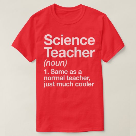 T-shirt Définition De Professeur De Sciences Drôle Retour (Design devant)