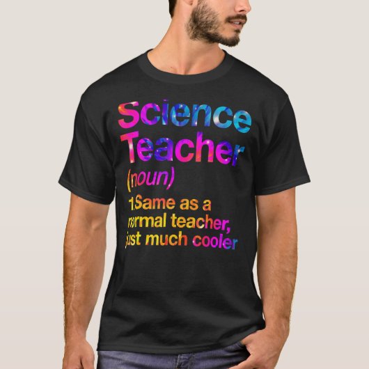 T-shirt Définition de professeur de sciences premier jour  (Devant)