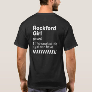 T-shirt Définition de Rockford Girl Illinois Ville natale
